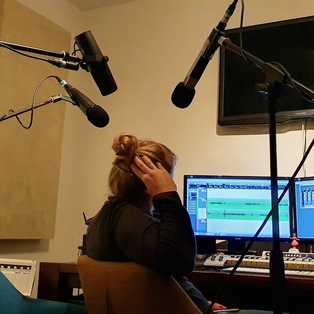 Alexandra Eul im Podcast-Studio.